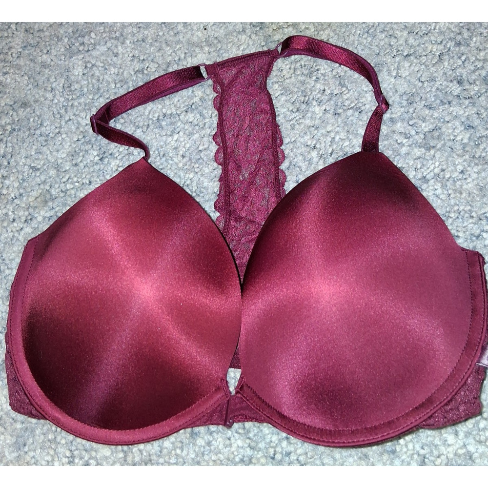 Victoria's Secret Bombshell Plunge Push-up Bra 34DD red
